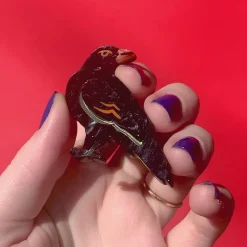 Erstwilder Black As Night Brooch^ Brooches