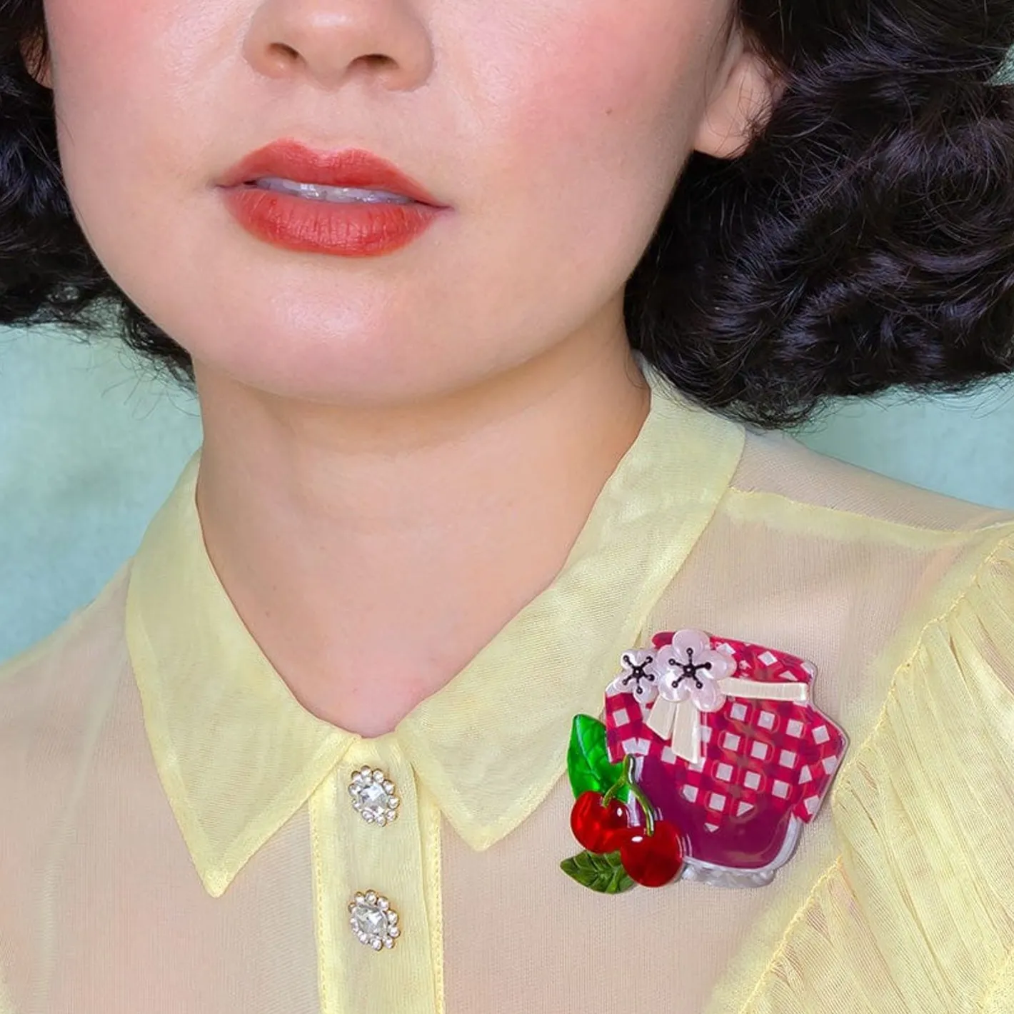 Erstwilder Black Cherry Bounce Brooch^ Brooches