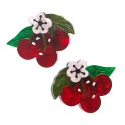 Erstwilder Blossoming Cherries Hair Clips Set - 2 Piece^ Hair Clips & Claws