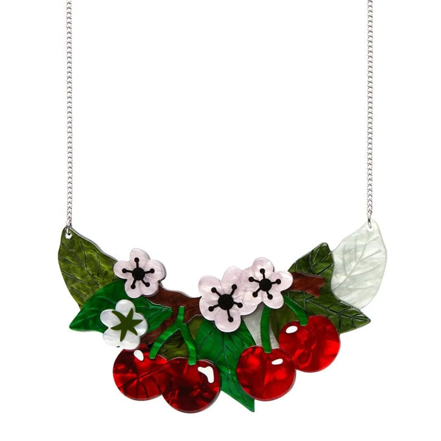 Erstwilder Blossoming Cherries Statement Necklace^ Necklaces