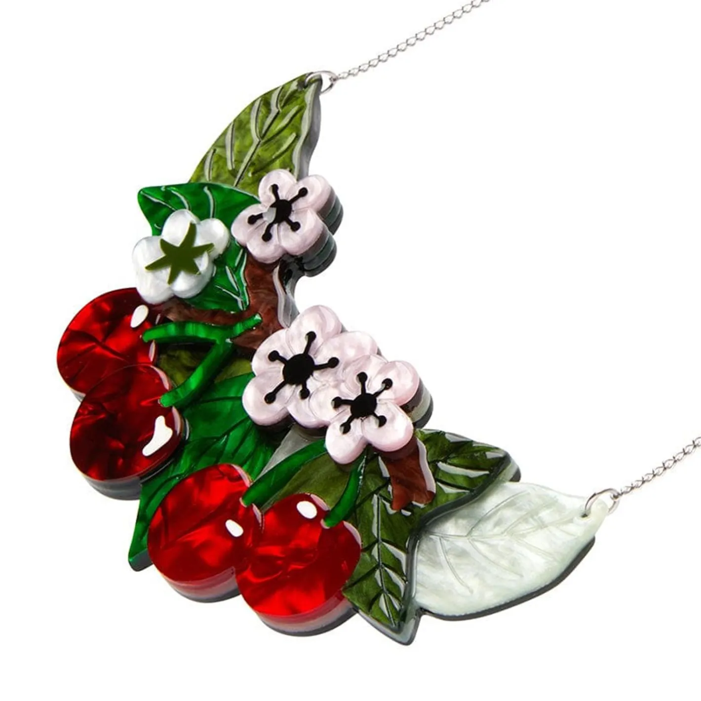 Erstwilder Blossoming Cherries Statement Necklace^ Necklaces