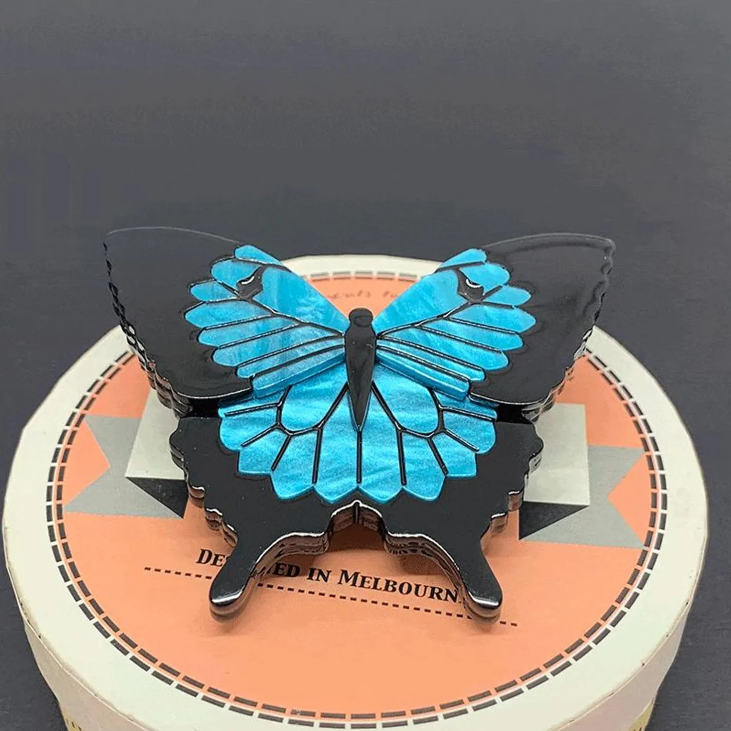 Erstwilder Blue Emperor Brooch^ Brooches