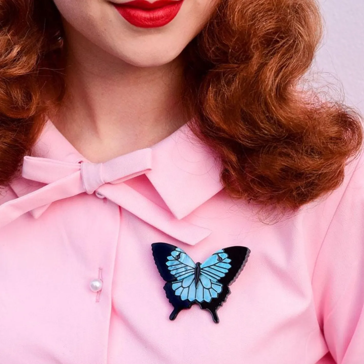 Erstwilder Blue Emperor Brooch^ Brooches
