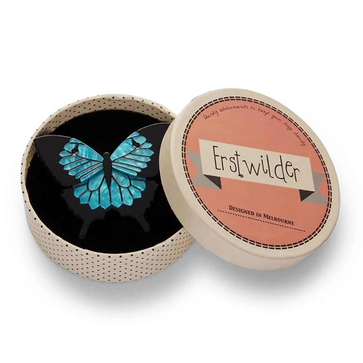 Erstwilder Blue Emperor Brooch^ Brooches