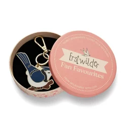 Erstwilder Blue Jay Way Key Ring^ Enamel Key Rings