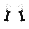 Erstwilder Bones Glitter Resin Drop Earrings - Black^ Essential Earrings