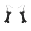 Erstwilder Bones Ripple Resin Drop Earrings - Black^ Essential Earrings