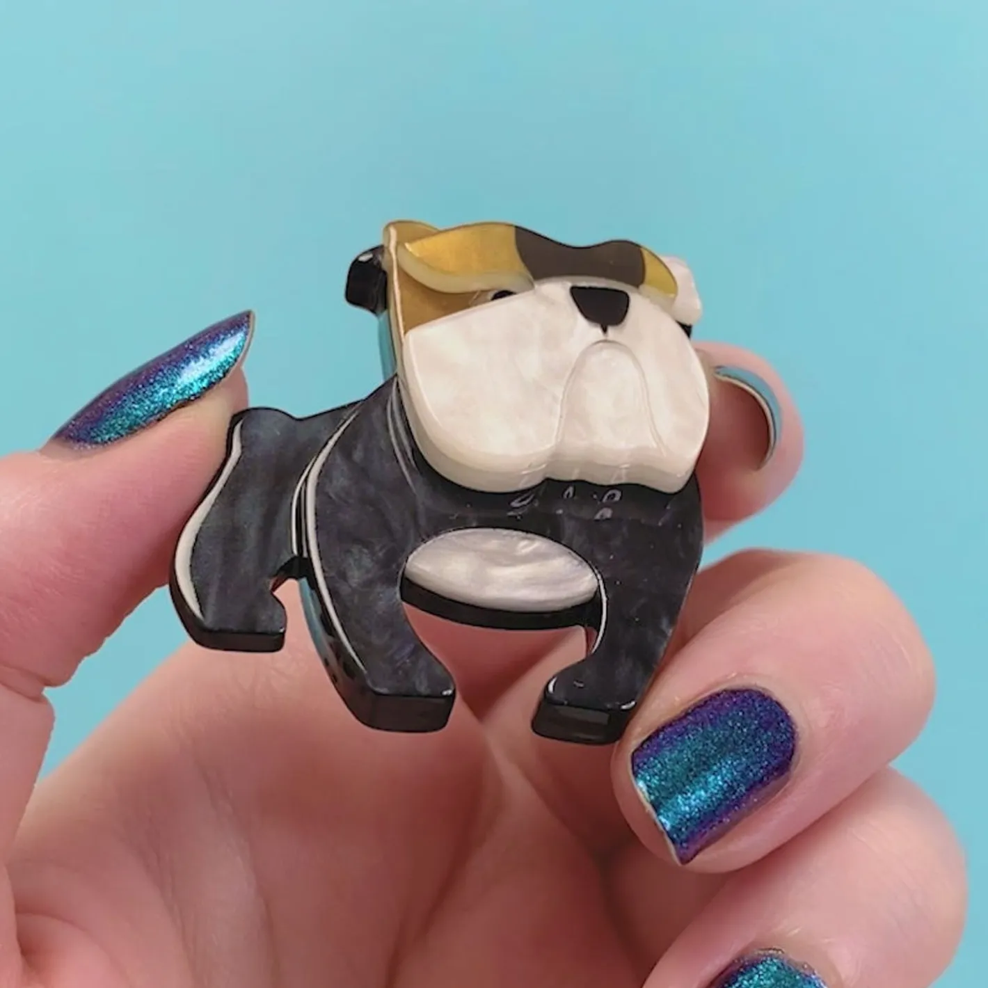 Erstwilder Boof Bulldog Mini Brooch^ Brooches