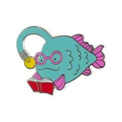 Erstwilder Bright-Eyed Bibliophile Enamel Pin^ Enamel Pins
