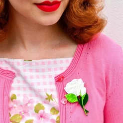 Erstwilder Budding Romance Rose Brooch^ Brooches