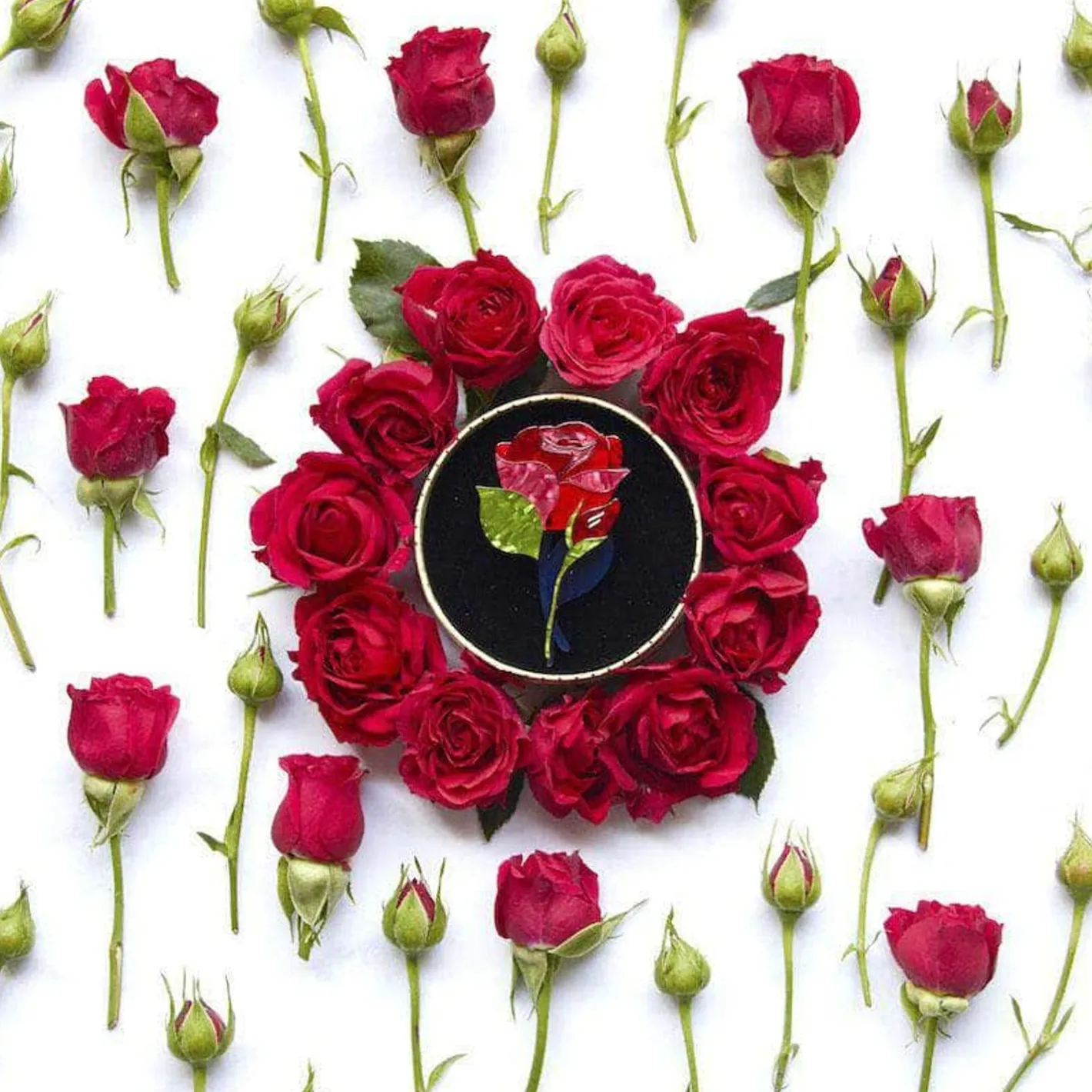 Erstwilder Budding Romance Rose Brooch^ Brooches