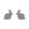 Erstwilder Bunny Glitter Resin Stud Earrings - Silver^ Essential Earrings