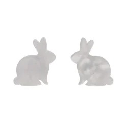 Erstwilder Bunny Ripple Resin Stud Earrings - White^ Essential Earrings