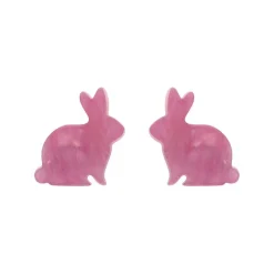 Erstwilder Bunny Ripple Resin Stud Earrings - Mauve^ Essential Earrings