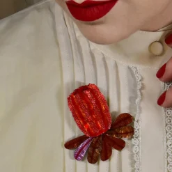 Erstwilder Bushy Blush Brooch^ Brooches