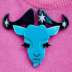 Erstwilder Capricorn The Controlled Brooch^ Brooches
