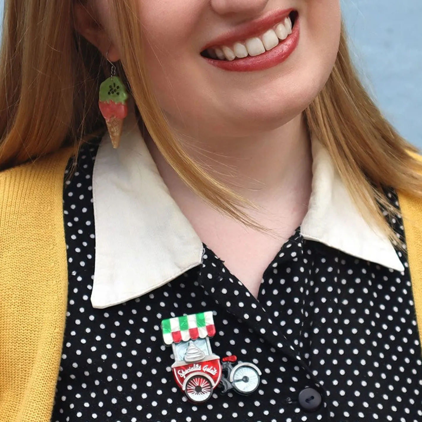 Erstwilder Carello Dei Gelati Brooch^ Brooches