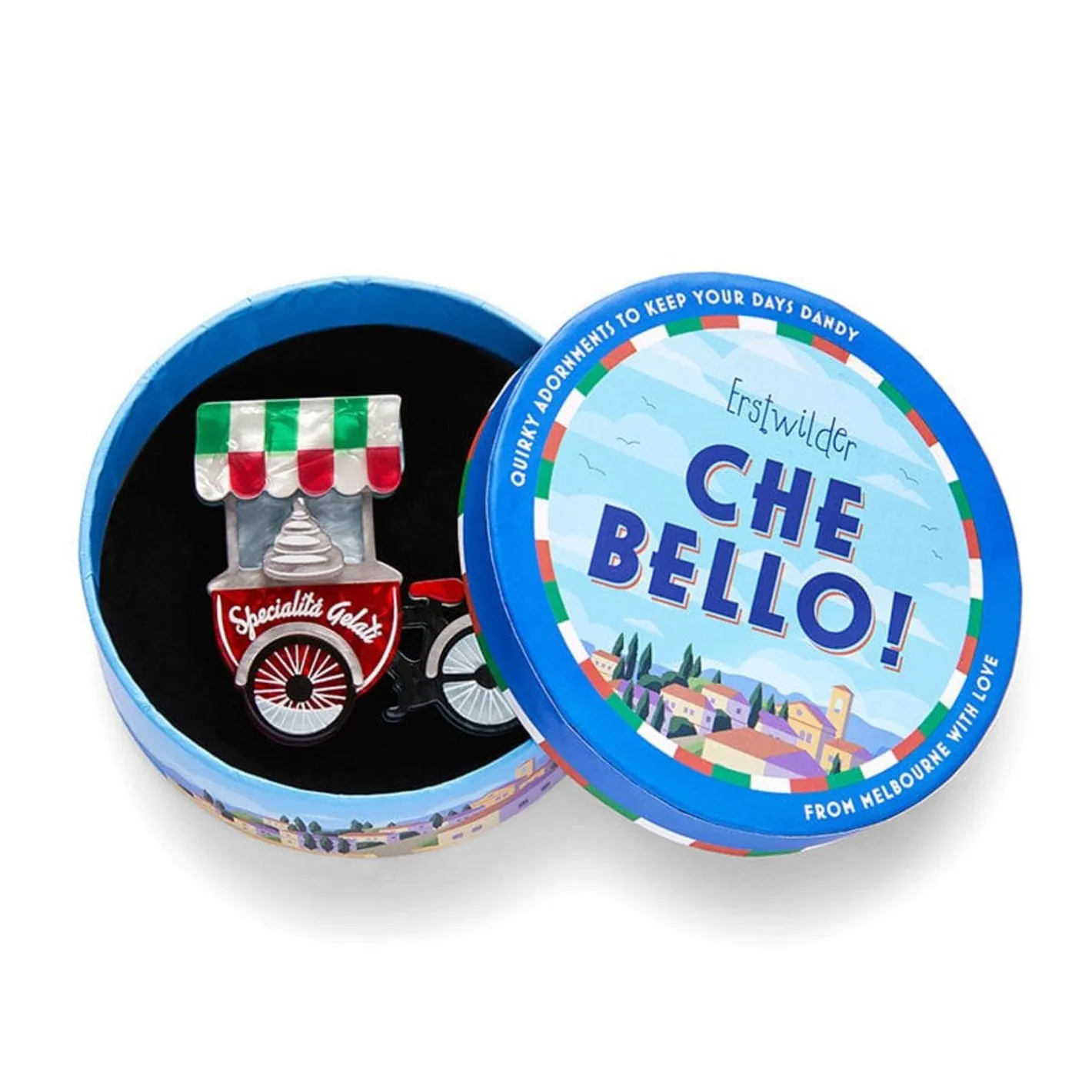 Erstwilder Carello Dei Gelati Brooch^ Brooches
