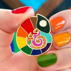 Erstwilder Carmel'S Colourful Chameleon Enamel Pin^ Enamel Pins