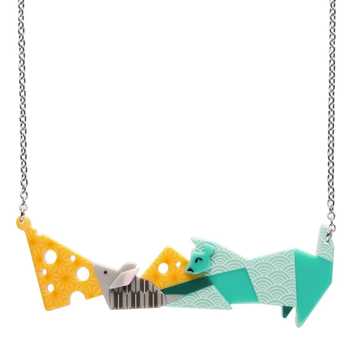 Erstwilder Cat And Mouse Necklace^ Necklaces