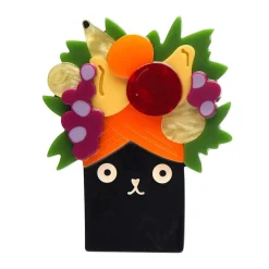 Erstwilder Catmen Miranda Brooch^ Brooches