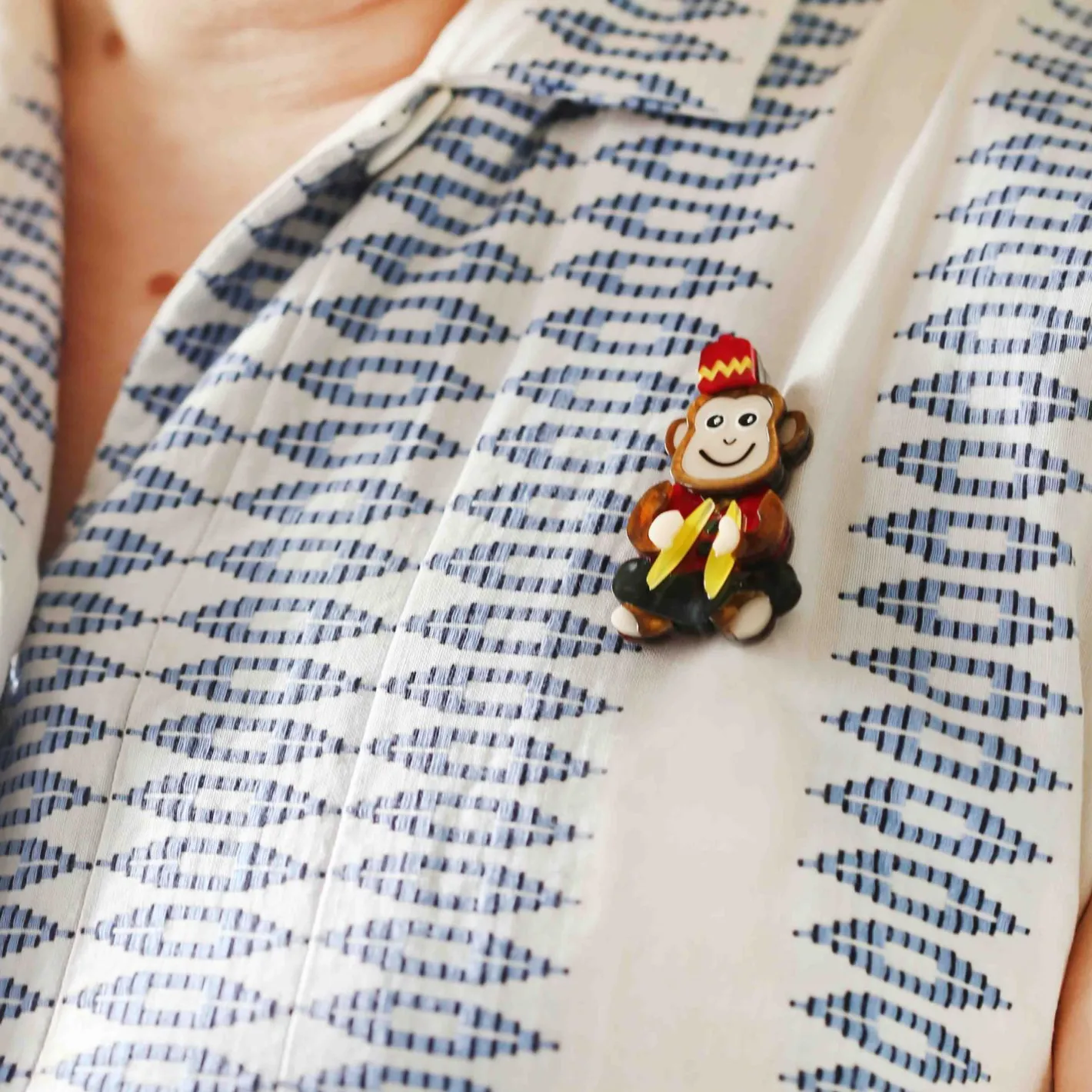 Erstwilder Charley Chimp Mini Brooch^ Brooches