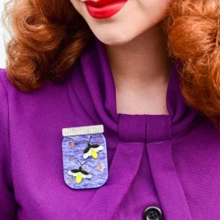 Erstwilder Chasing Fireflies Brooch^ Brooches