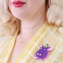 Erstwilder Chaz The Chinchilla Brooch^ Brooches