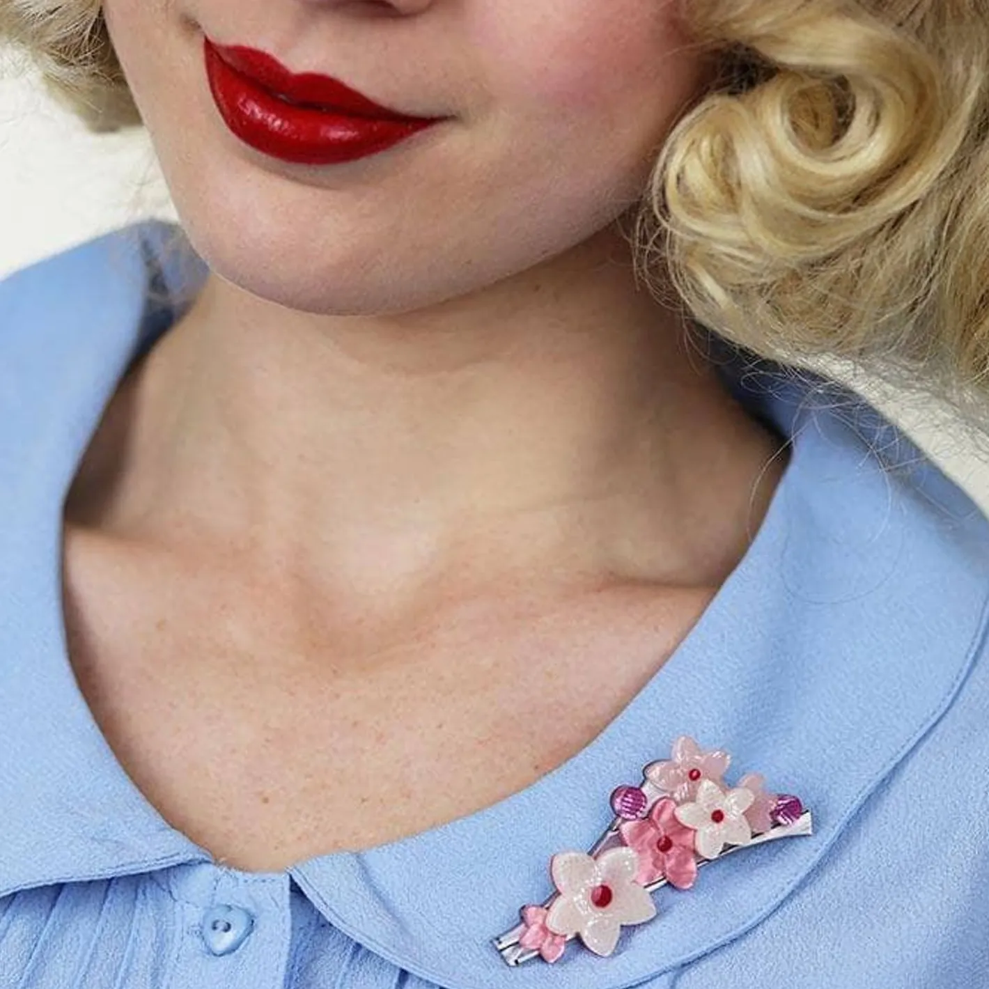 Erstwilder Cheery Cherry Blossom Brooch^ Brooches