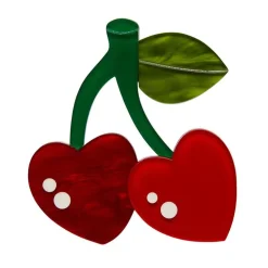 Erstwilder Cherry Kiss Brooch^ Brooches