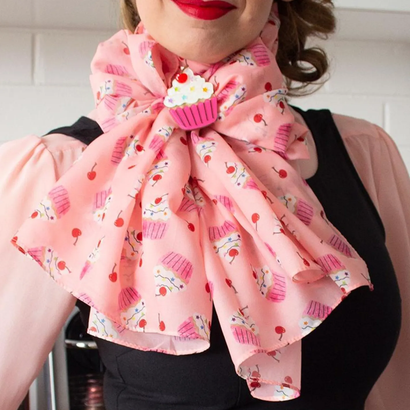 Erstwilder Cherry On Top Neck Scarf^ Scarves
