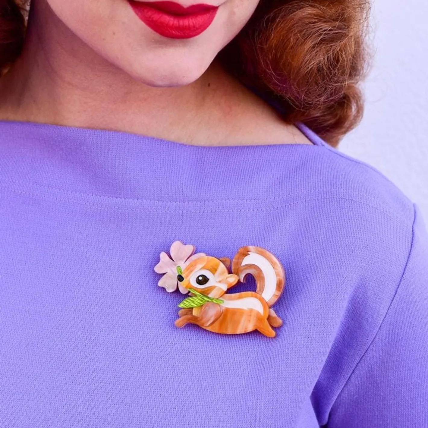 Erstwilder Chocolate The Chipmunk Brooch^ Brooches