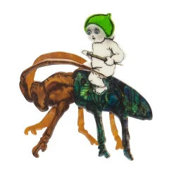Erstwilder Christmas Beetle Brooch^ Brooches