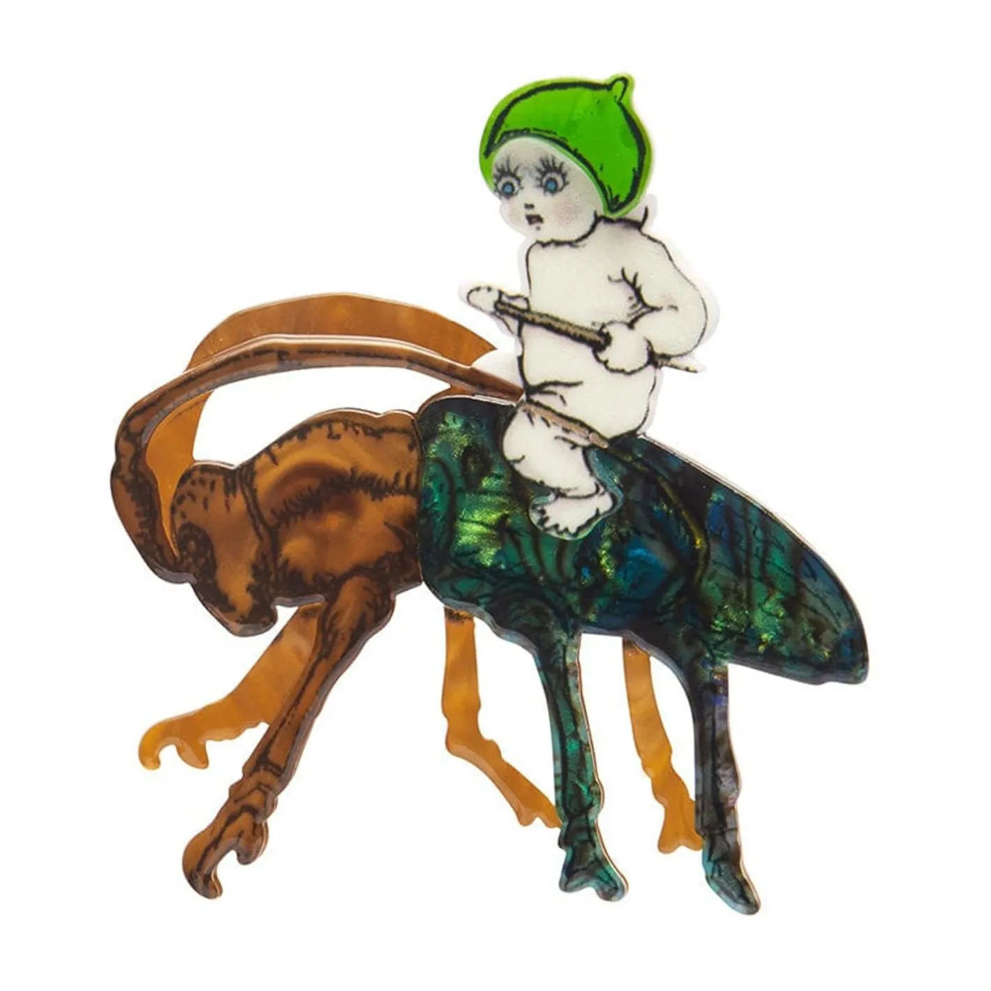 Erstwilder Christmas Beetle Brooch^ Brooches