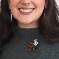 Erstwilder Christmas Beetle Brooch^ Brooches