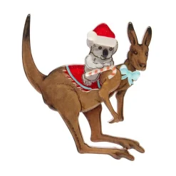 Erstwilder Christmas Bounce Brooch^ Brooches