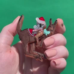 Erstwilder Christmas Bounce Brooch^ Brooches