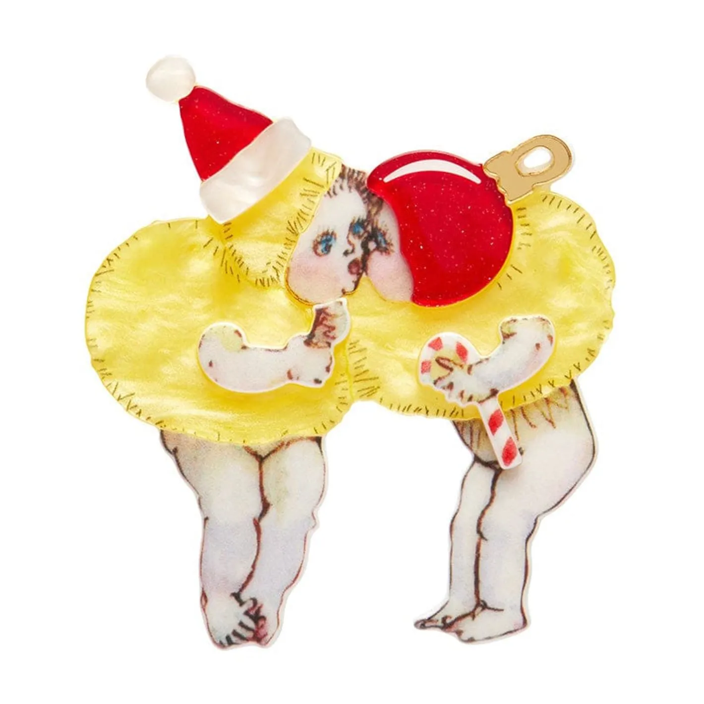 Erstwilder Christmas Kisses Brooch^ Brooches