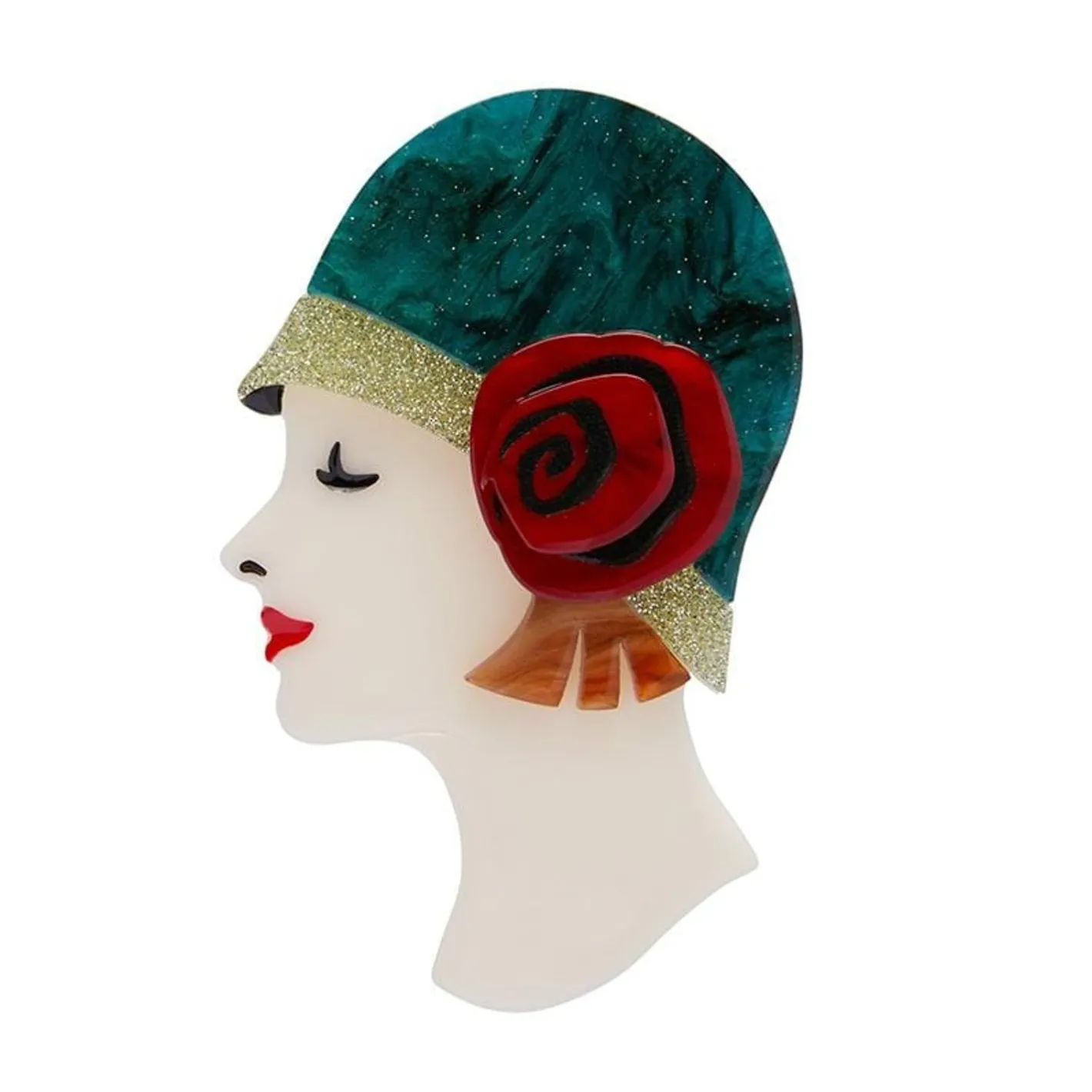 Erstwilder Clouche Couture Brooch^ Brooches