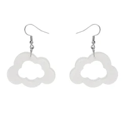 Erstwilder Cloud Glitter Resin Drop Earrings - White^ Essential Earrings