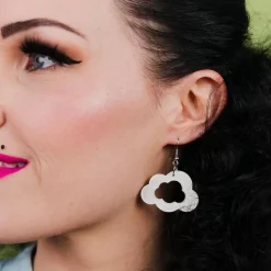 Erstwilder Cloud Glitter Resin Drop Earrings - White^ Essential Earrings