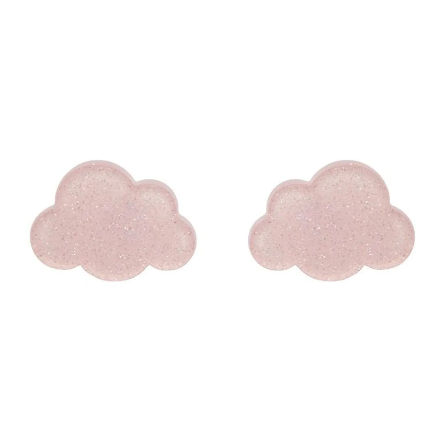 Erstwilder Cloud Glitter Resin Stud Earrings - Pink^ Essential Earrings