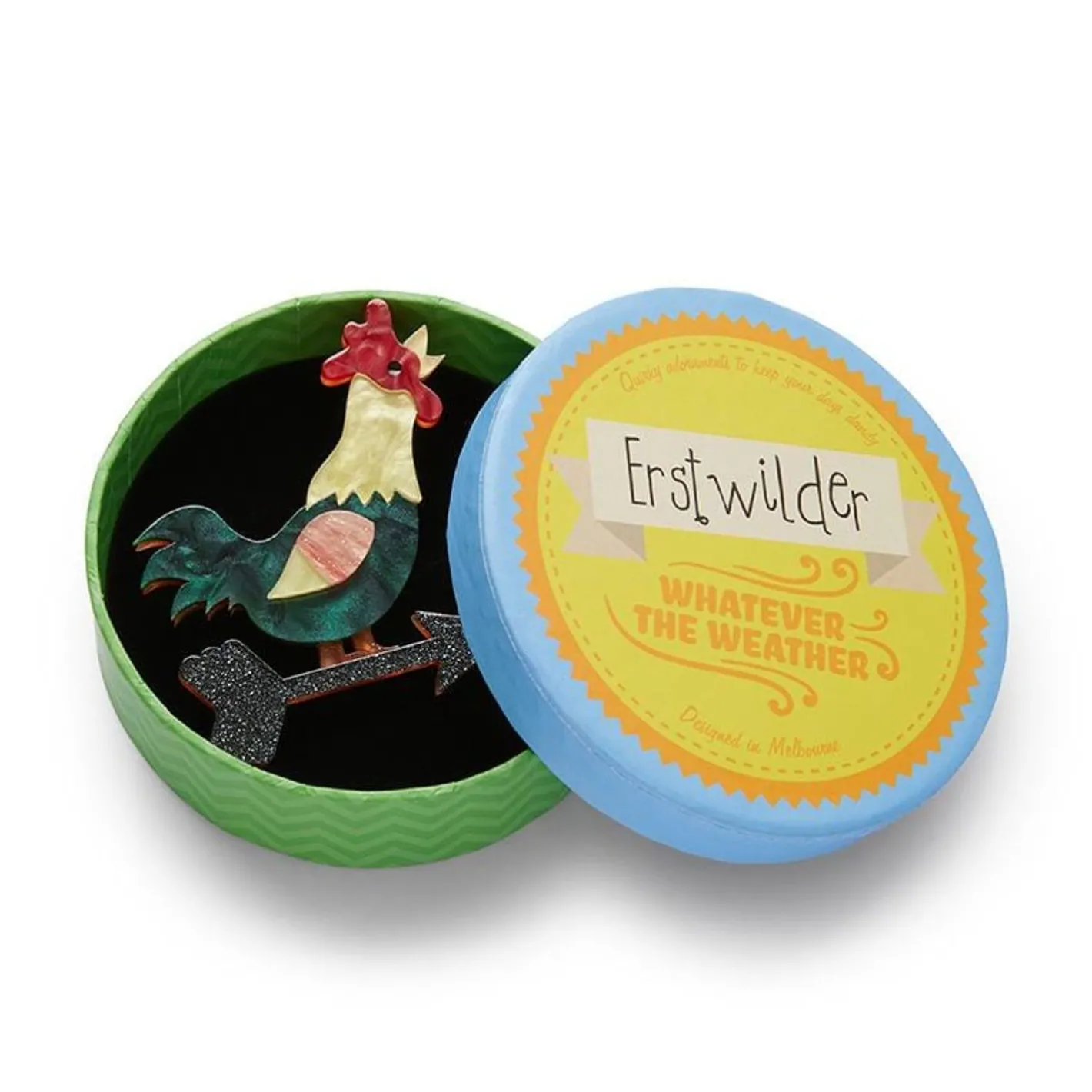 Erstwilder Cockadoodle Doo Brooch^ Brooches