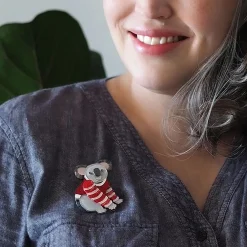 Erstwilder Comfy Christmas Koala Brooch^ Brooches