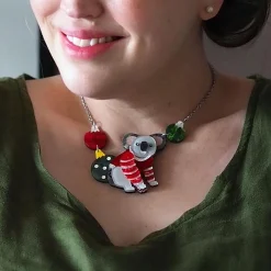 Erstwilder Comfy Christmas Koala Necklace^ Necklaces