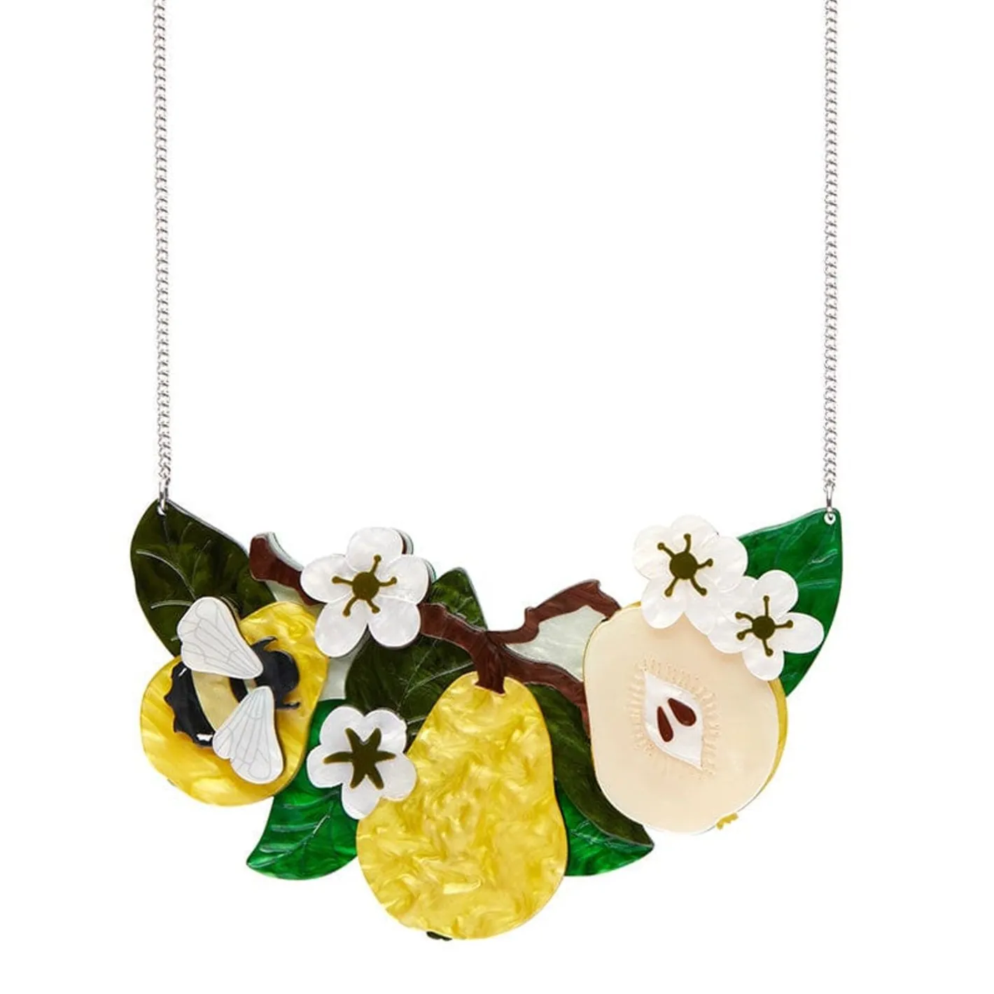 Erstwilder Compare The Pear Statement Necklace^ Necklaces