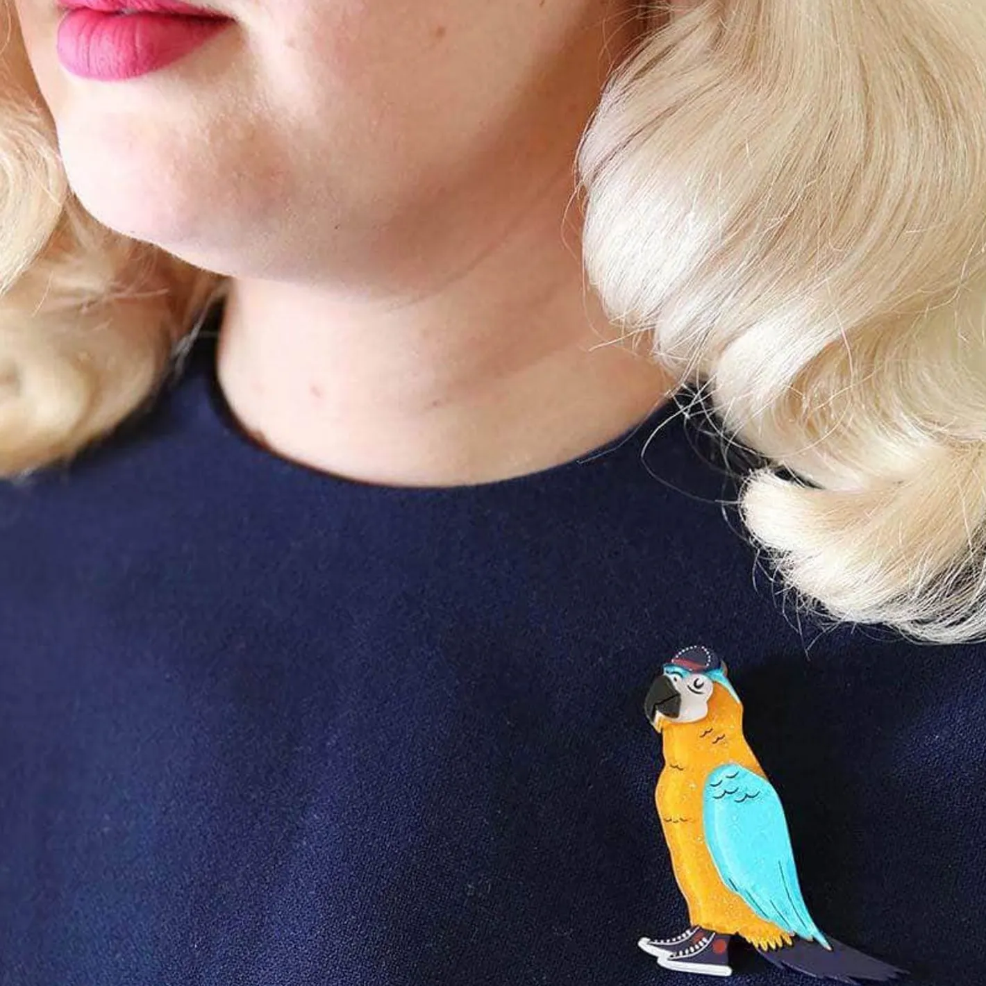 Erstwilder Corey The Macaw Brooch^ Brooches