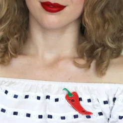 Erstwilder Cosas Picante Brooch^ Brooches