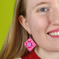 Erstwilder Cosy Comfort Earrings - Pink^ Earrings
