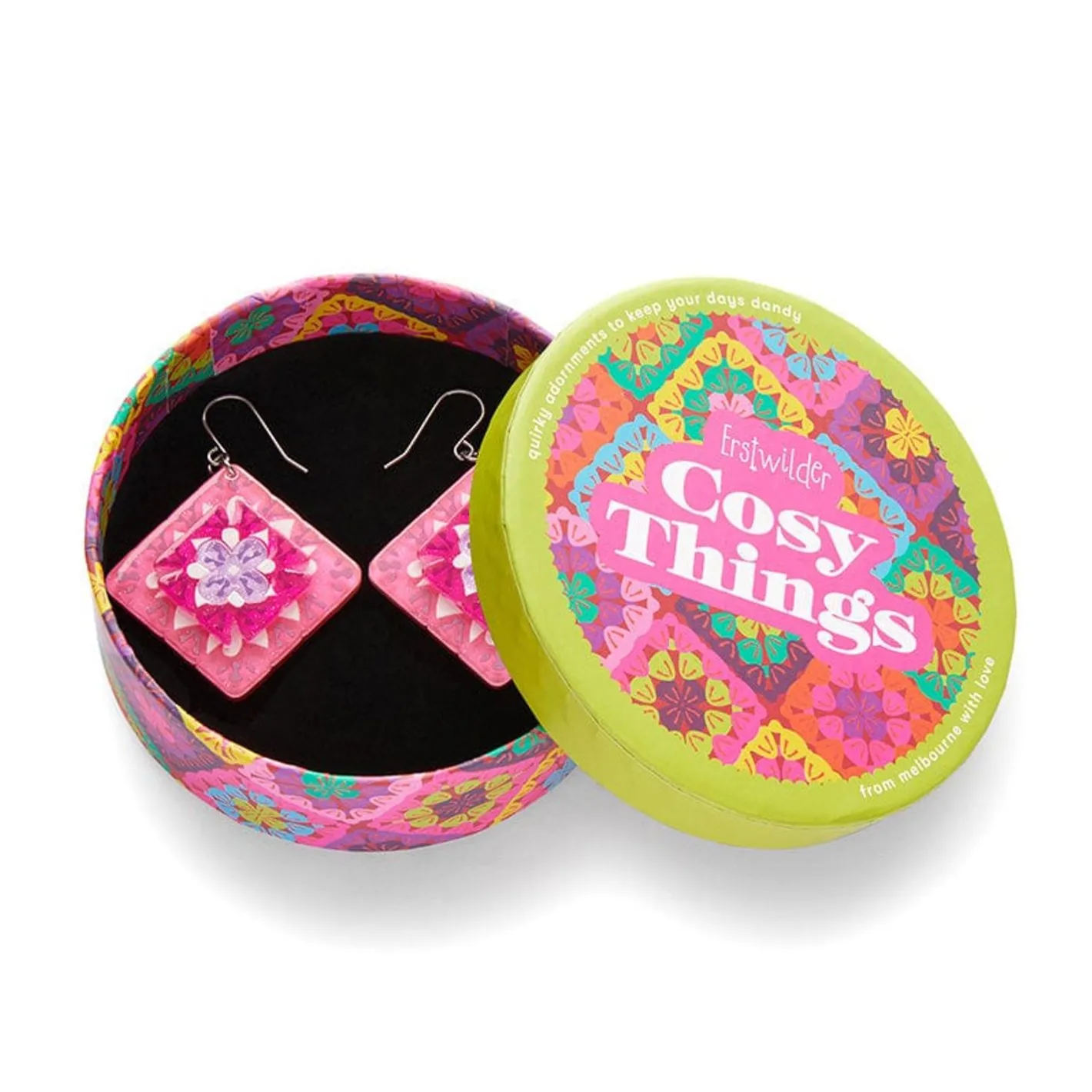 Erstwilder Cosy Comfort Earrings - Pink^ Earrings